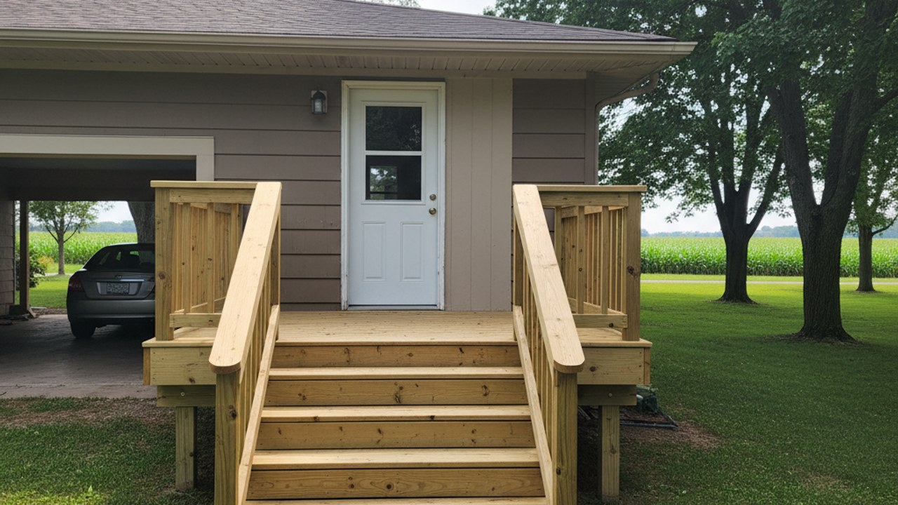 Deck Staining & Sealing completed by Majestic Deck Solutions in Sun Prairie, WI