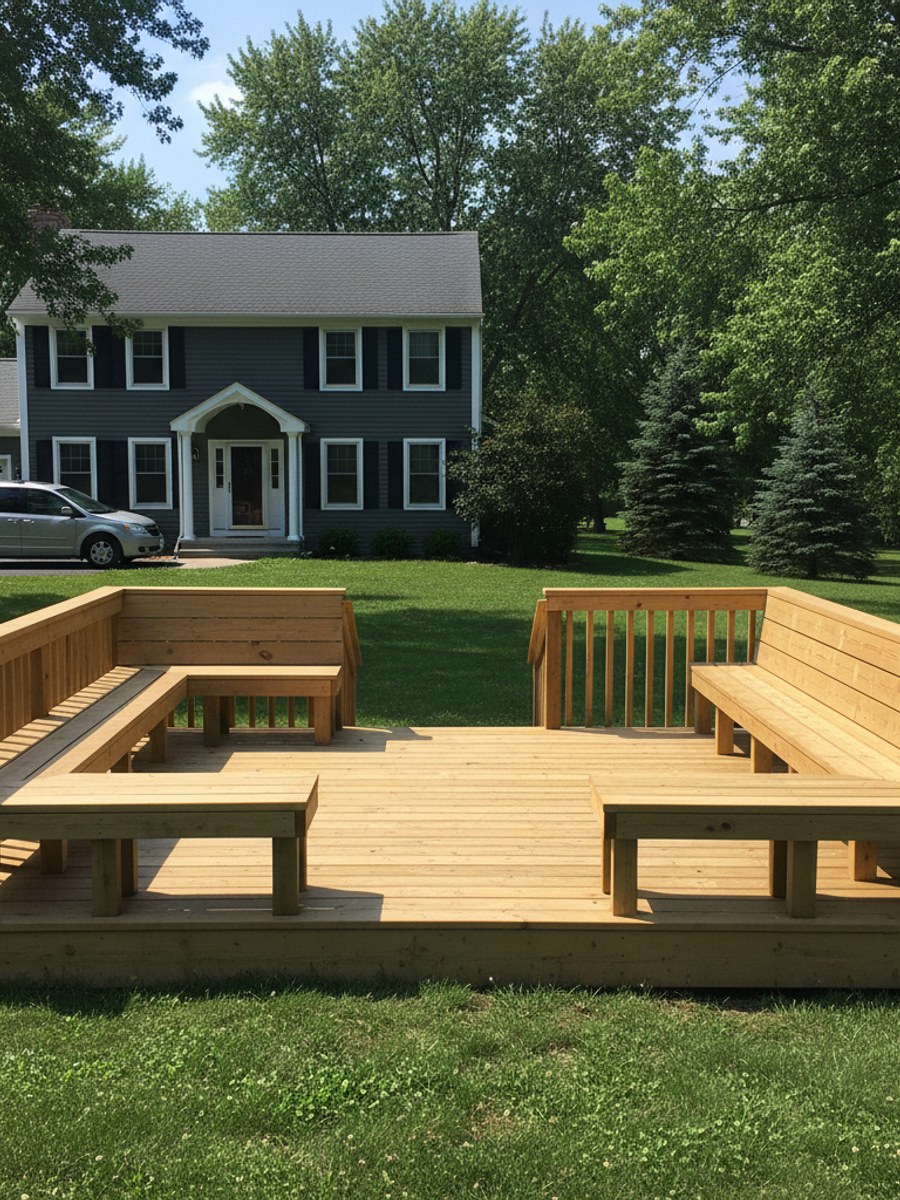 Deck Installation completed by Majestic Deck Solutions in Monona, WI