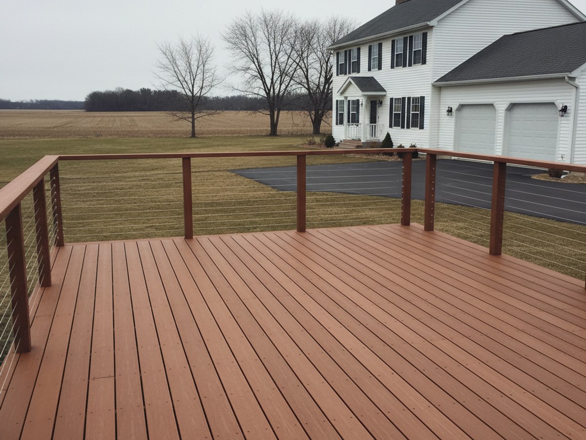 Deck Staining & Sealing completed by Majestic Deck Solutions in Monona, WI