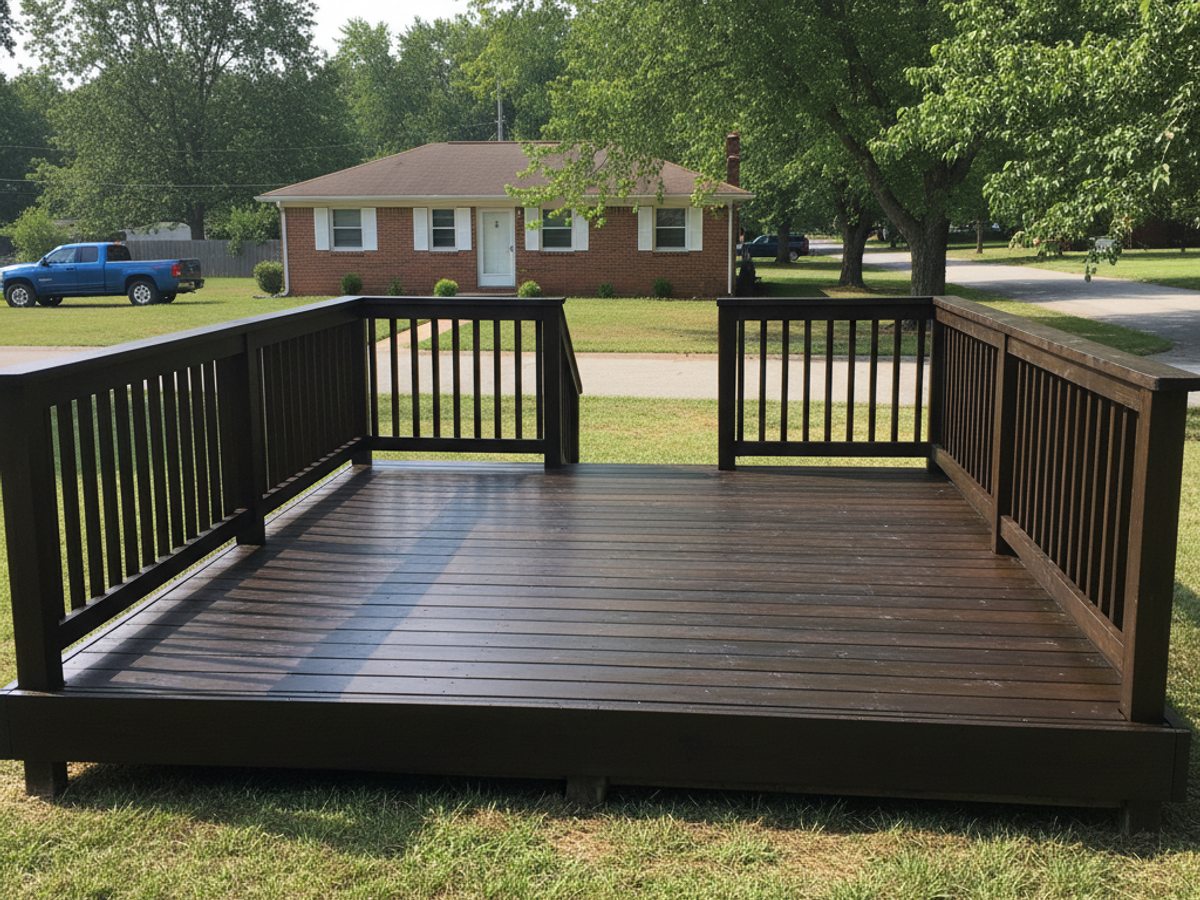 Custom Deck Design completed by Majestic Deck Solutions in Cottage Grove, WI